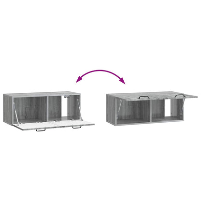 Mobile Porta TV da Muro Grigio Sonoma 78,5 x 31 x 30 cm