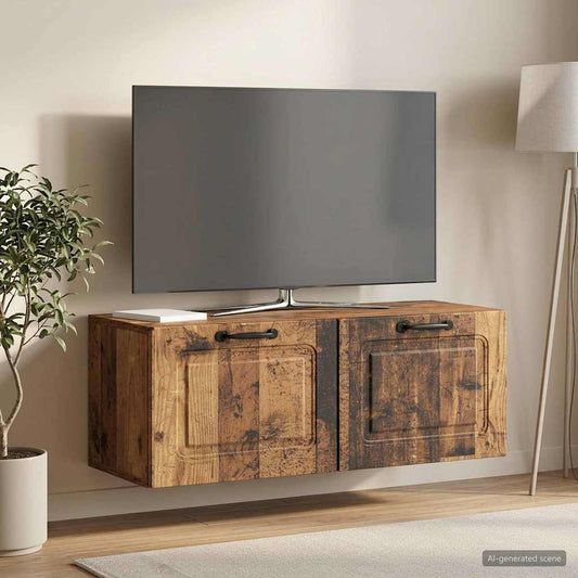 Mobile Porta TV da Muro Legno antico 78,5 x 31 x 30 cm