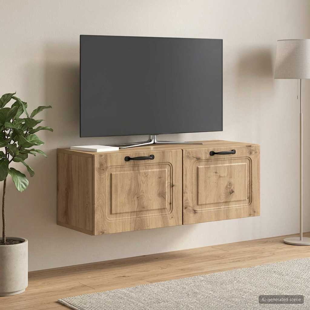 Mobile Porta TV da Muro 78,5 x 31 x 30 cm Rovere Artigianale