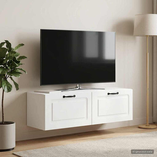 Mobile Porta TV da Muro Bianco 98 x 31 x 30 cm