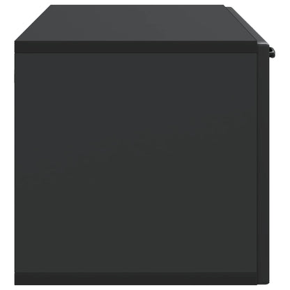 Mobile Porta TV da Muro Montaggio a parete Nero 98 x 31 x 30 cm | homemem39