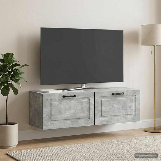 Mobile Porta TV da Muro Grigio Cemento 98 x 31 x 30 cm