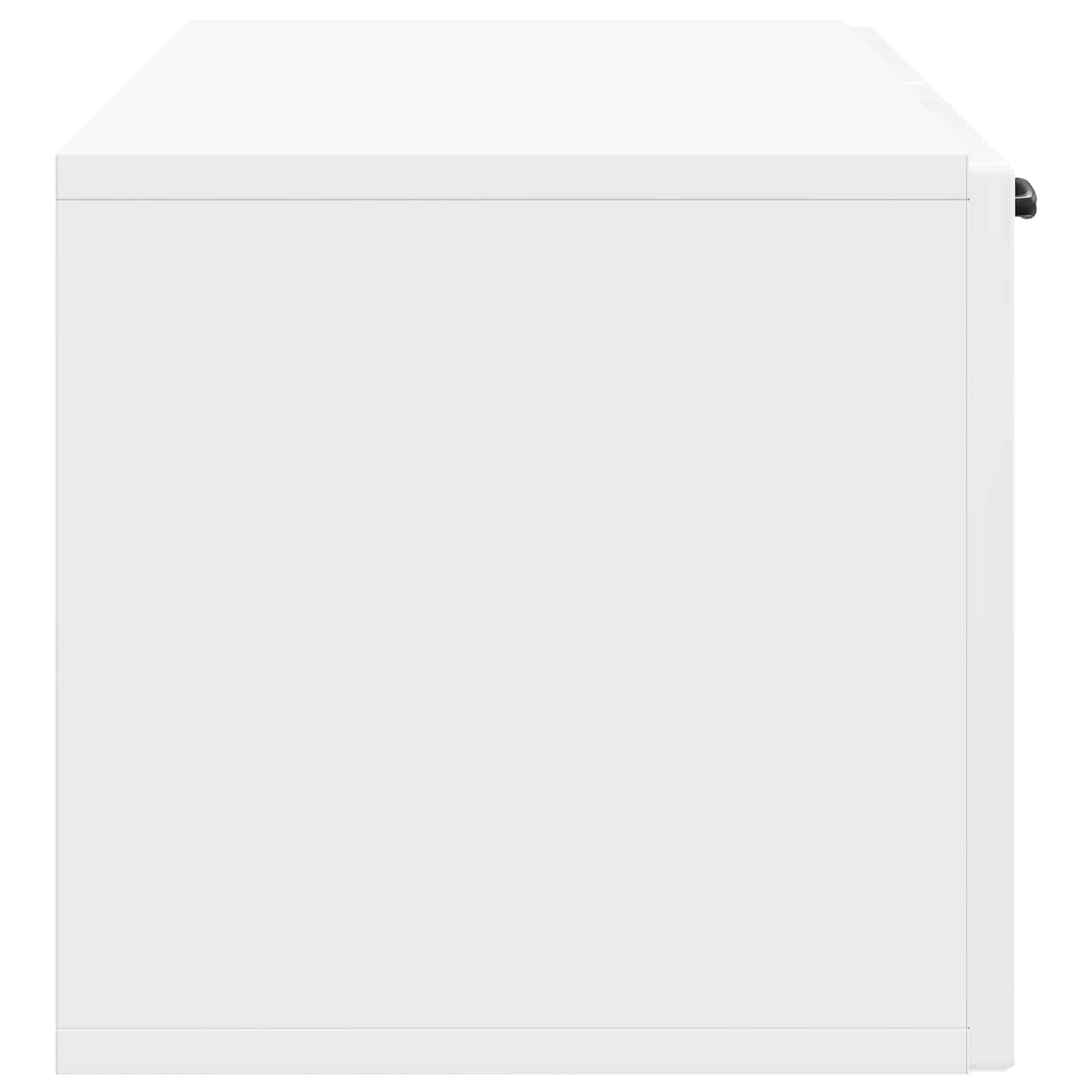 Mobile Porta TV da Muro Bianco Lucido 98 x 31 x 30 cm | homemem39