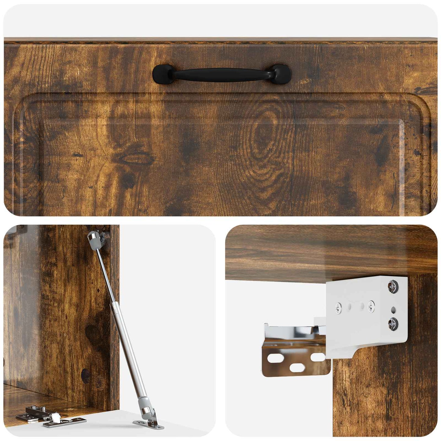 Mobile Porta TV da Muro Rovere Fumo 98 x 31 x 30 cm | homemem39