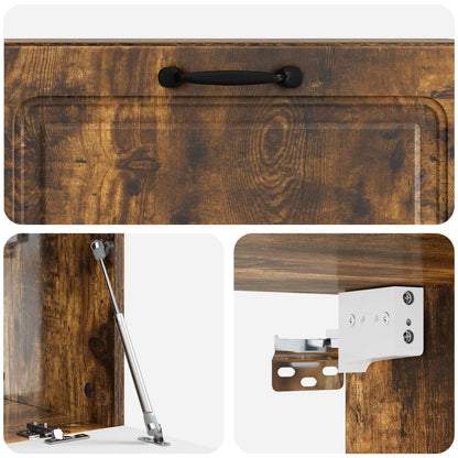 Mobile Porta TV da Muro Rovere Fumo 98 x 31 x 30 cm | homemem39