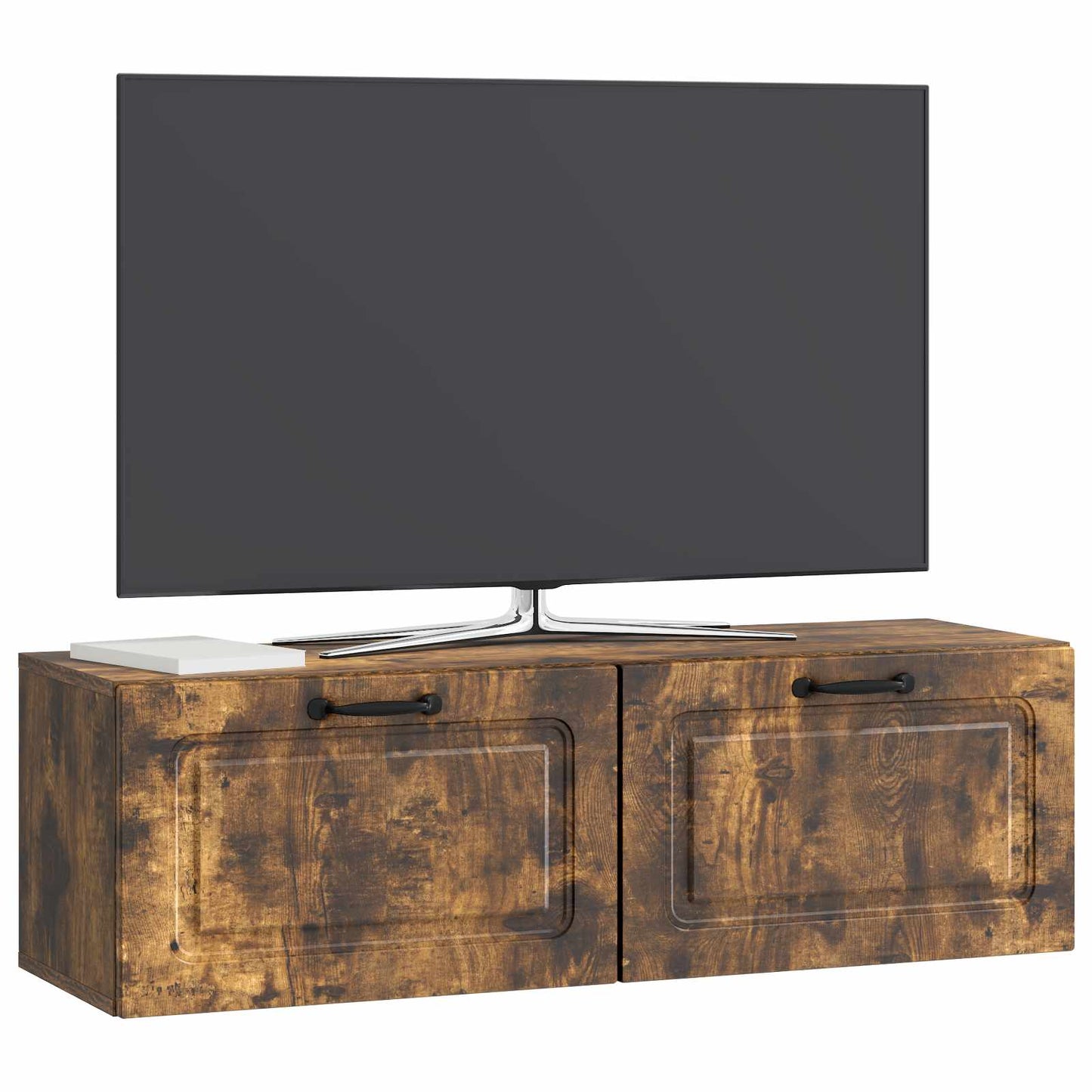 Mobile Porta TV da Muro Rovere Fumo 98 x 31 x 30 cm