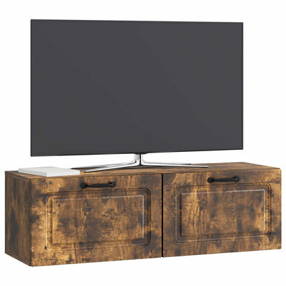 Mobile Porta TV da Muro Rovere Fumo 98 x 31 x 30 cm