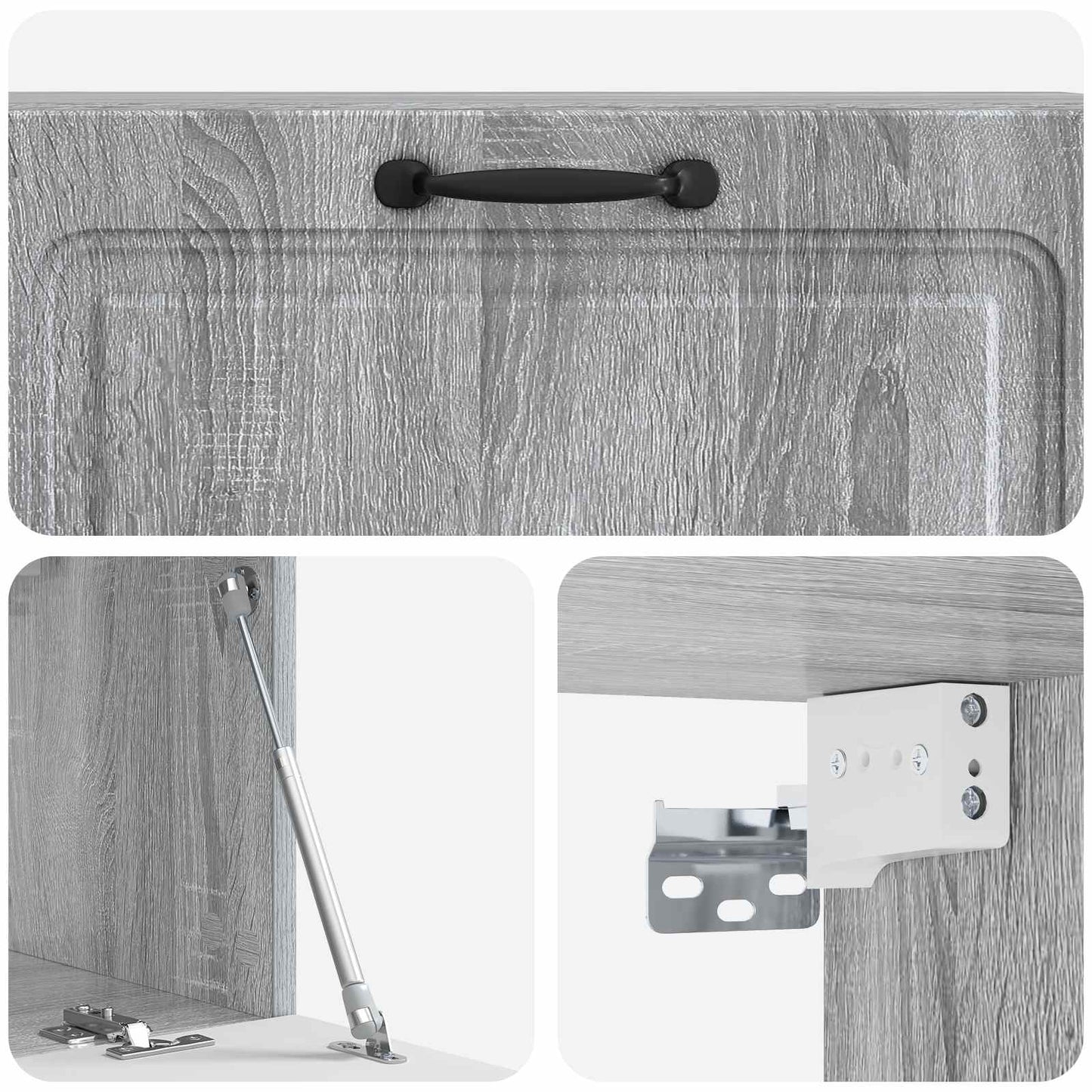 Mobile Porta TV da Muro Grigio Sonoma 98 x 31 x 30 cm | homemem39