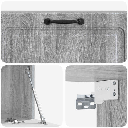 Mobile Porta TV da Muro Grigio Sonoma 98 x 31 x 30 cm | homemem39
