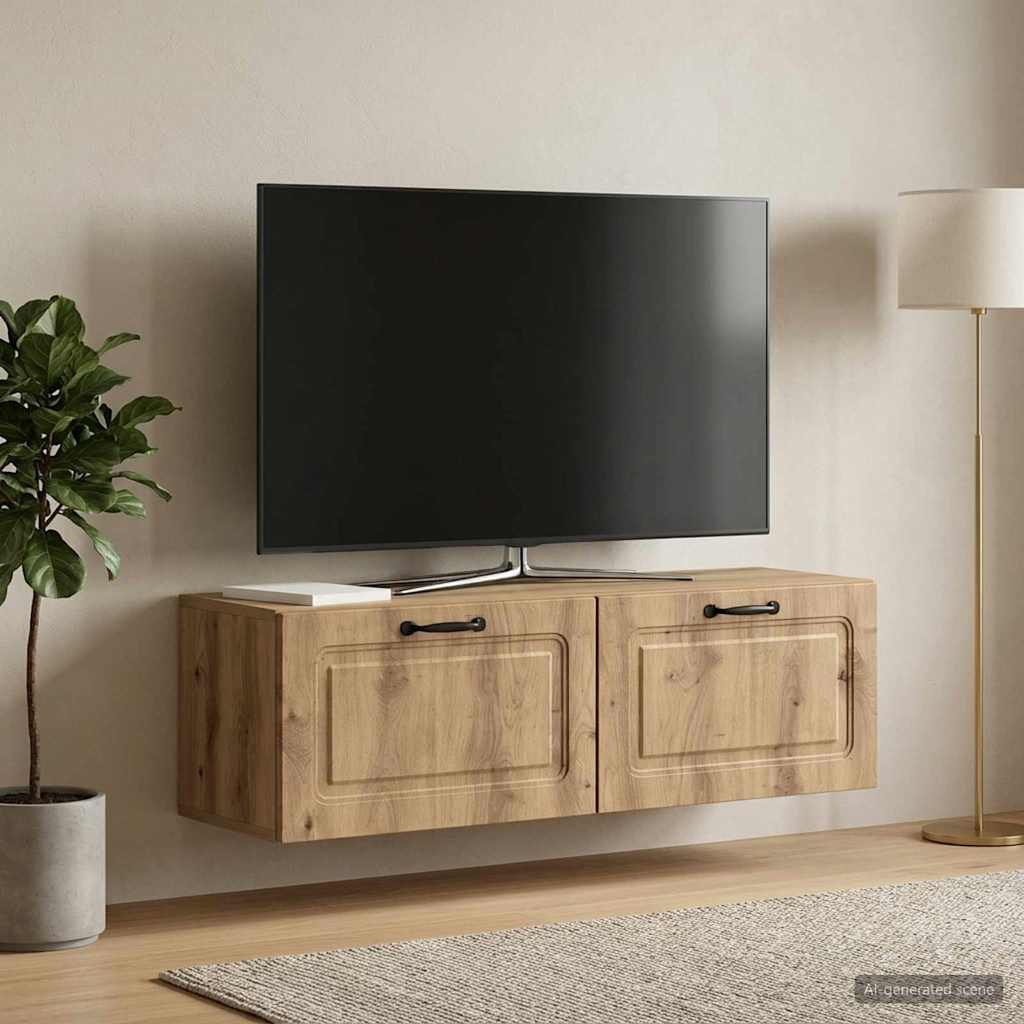 Mobile Porta TV da Muro 98 x 31 x 30 cm Rovere Artigianale
