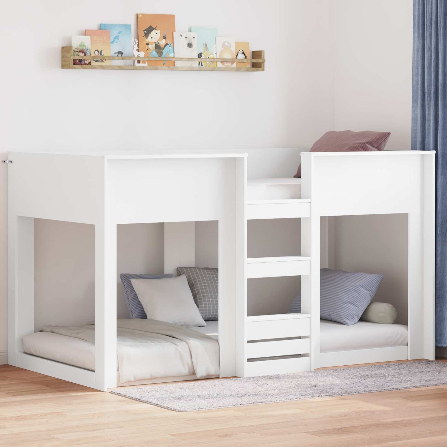 Letto a Castello per Bambini Bianco 75 x 190 cm | homemem39