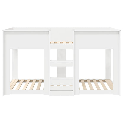 Letto a Castello per Bambini Bianco 75 x 190 cm | homemem39