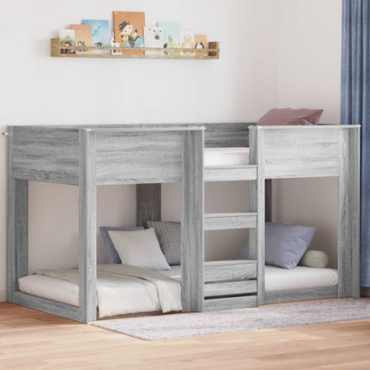 Letto a Castello per Bambini Grigio Sonoma 75 x 190 cm | homemem39