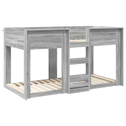 Letto a Castello per Bambini Grigio Sonoma 75 x 190 cm | homemem39