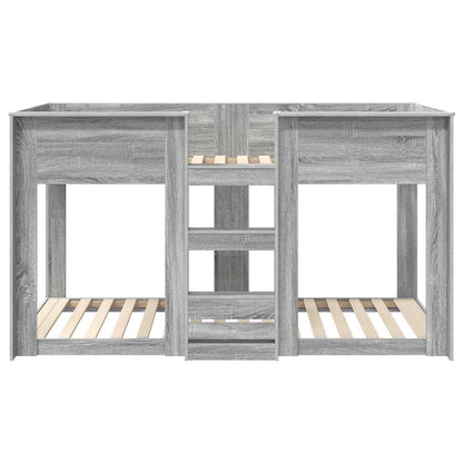 Letto a Castello per Bambini Grigio Sonoma 75 x 190 cm | homemem39