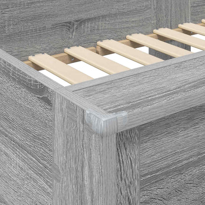 Letto a Castello per Bambini Grigio Sonoma 90 x 190 cm | homemem39