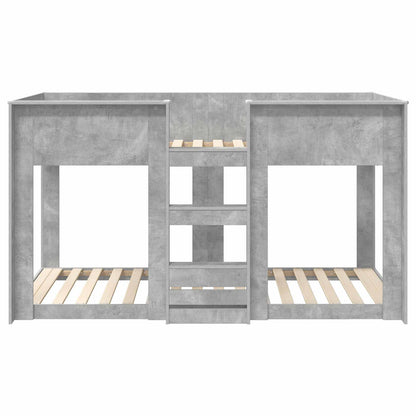 Letto a Castello per Bambini Grigio cemento 80 x 200 cm | homemem39