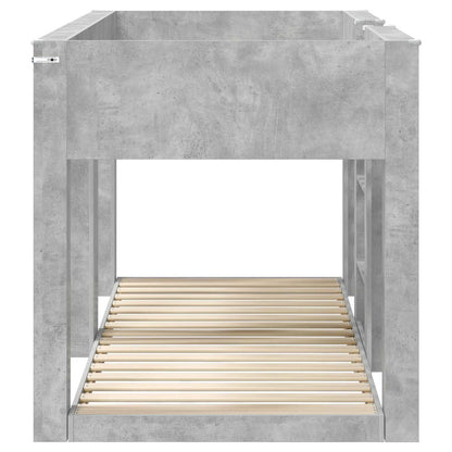 Letto a Castello per Bambini Grigio cemento 80 x 200 cm | homemem39