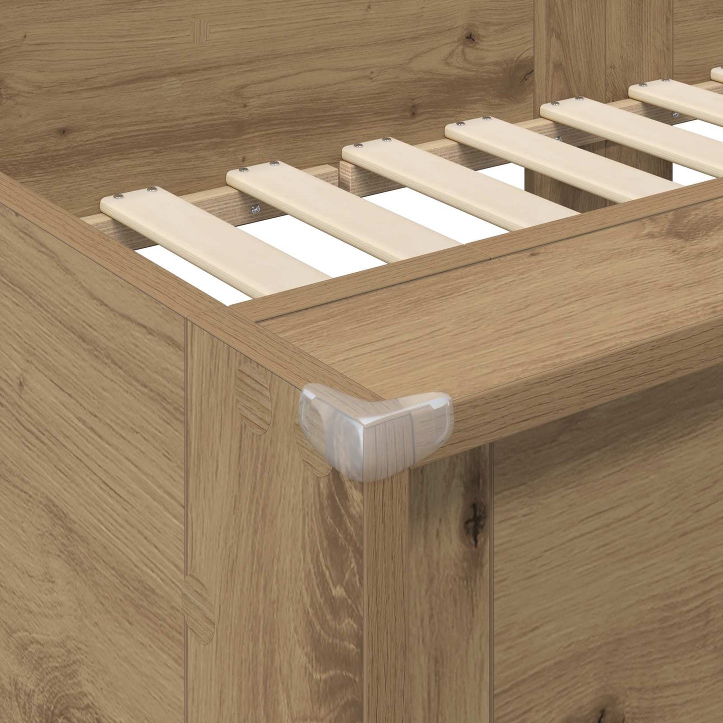 Letto a Castello per Bambini Rovere artigianale 80 x 200 cm