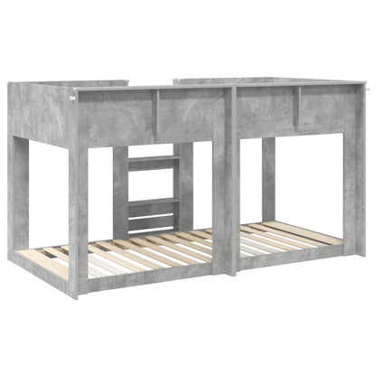 Letto a Castello per Bambini Grigio cemento 90 x 200 cm | homemem39