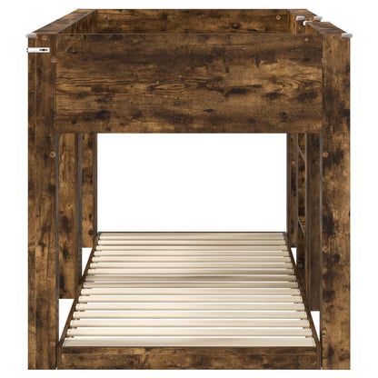 Letto a Castello per Bambini Rovere fumé 90 x 200 cm