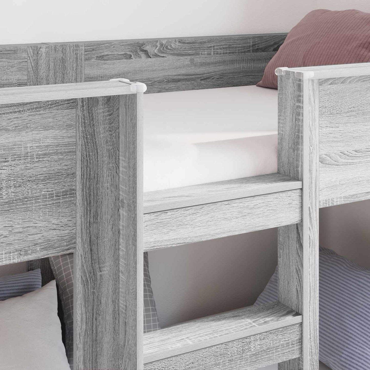 Letto a Castello per Bambini Grigio Sonoma 90 x 200 cm | homemem39