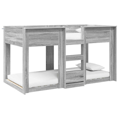 Letto a Castello per Bambini Grigio Sonoma 90 x 200 cm | homemem39