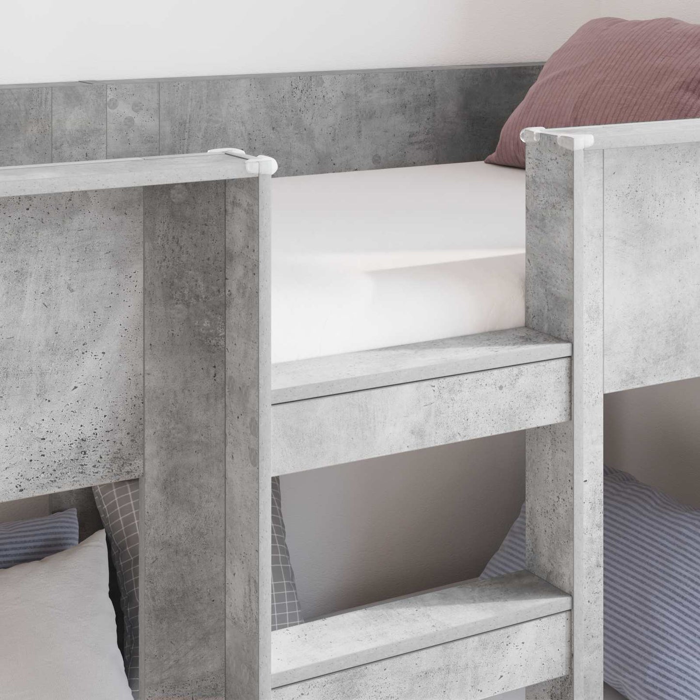 Letto a Castello per Bambini Grigio cemento 100 x 200 cm | homemem39