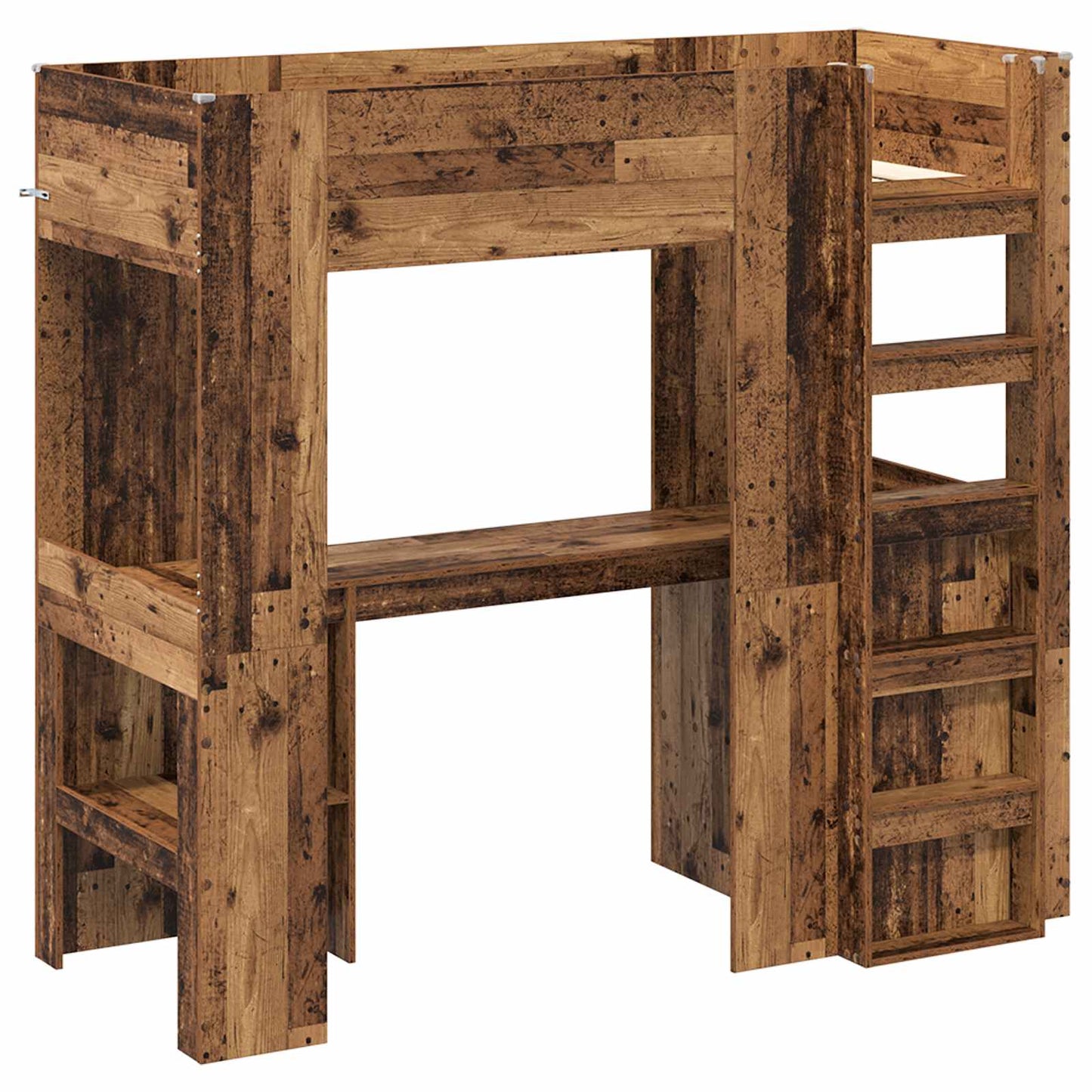 Struttura letto a castello con scrivania Legno vecchio | homemem39