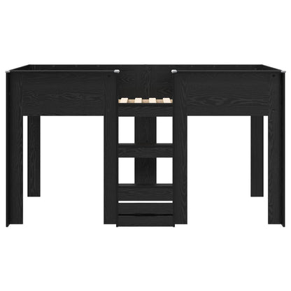 Letto a Castello per Bambini Rovere Nero 75 x 190 cm | homemem39