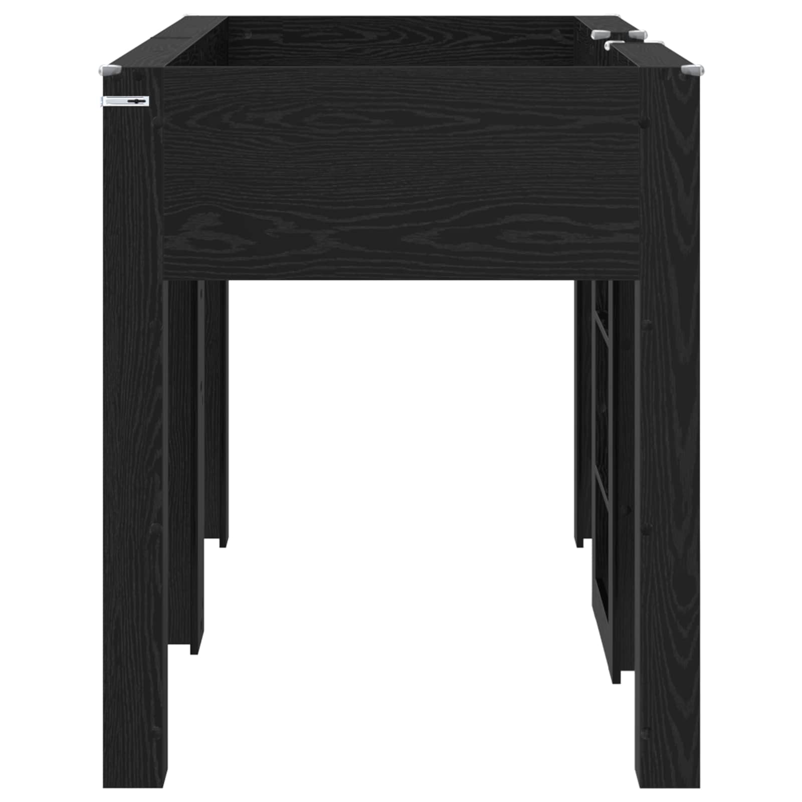 Letto a Castello per Bambini Rovere Nero 75 x 190 cm | homemem39