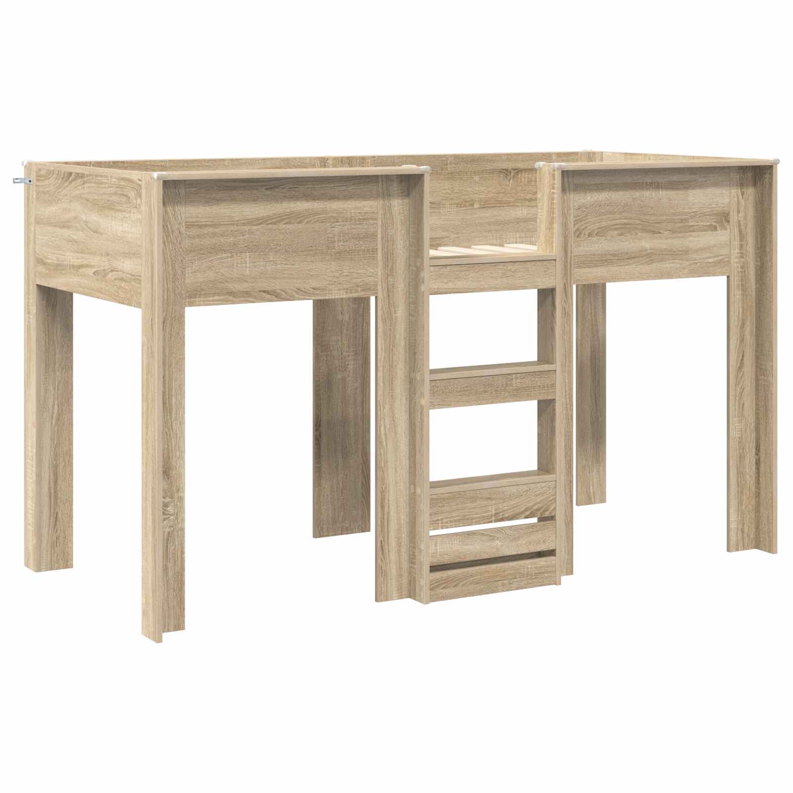Letto a Castello per Bambini Rovere Sonoma 75 x 190 cm | homemem39