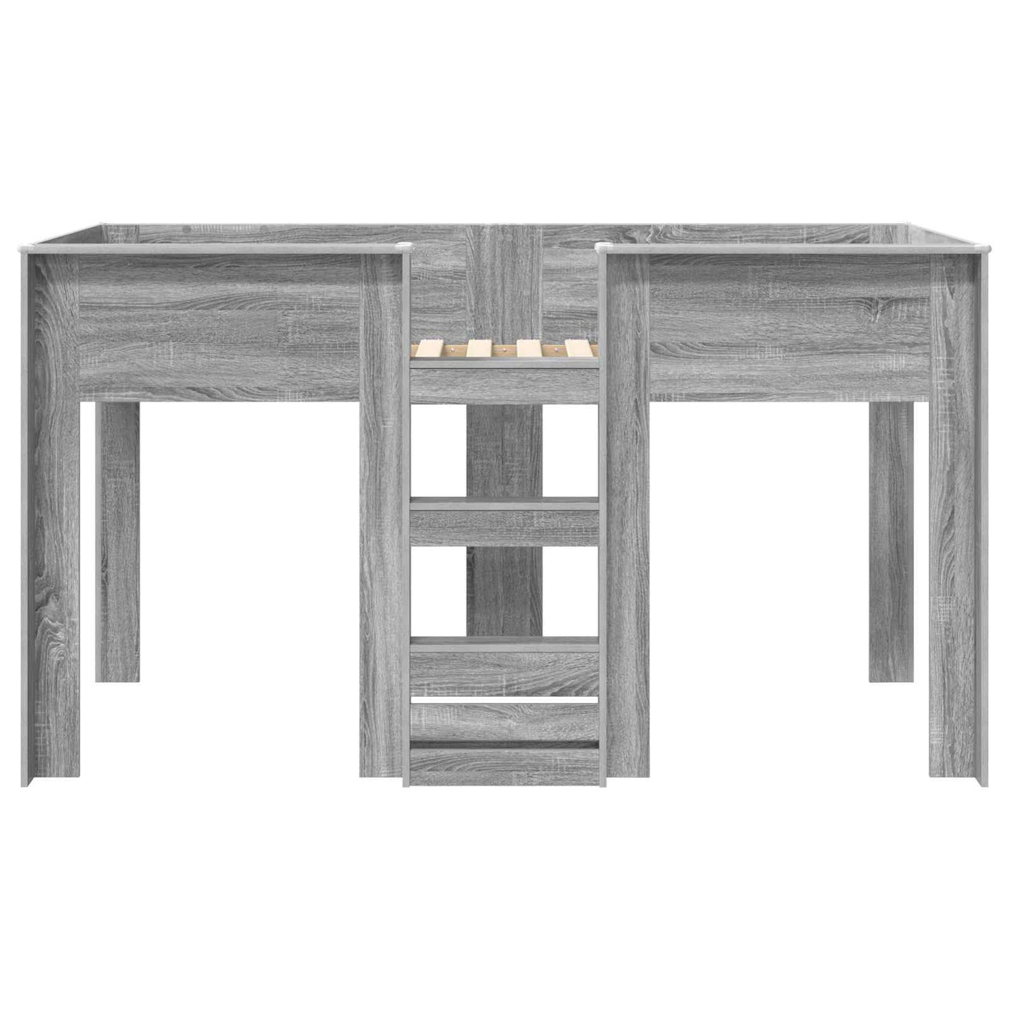Letto a Castello per Bambini Grigio Sonoma 75 x 190 cm | homemem39