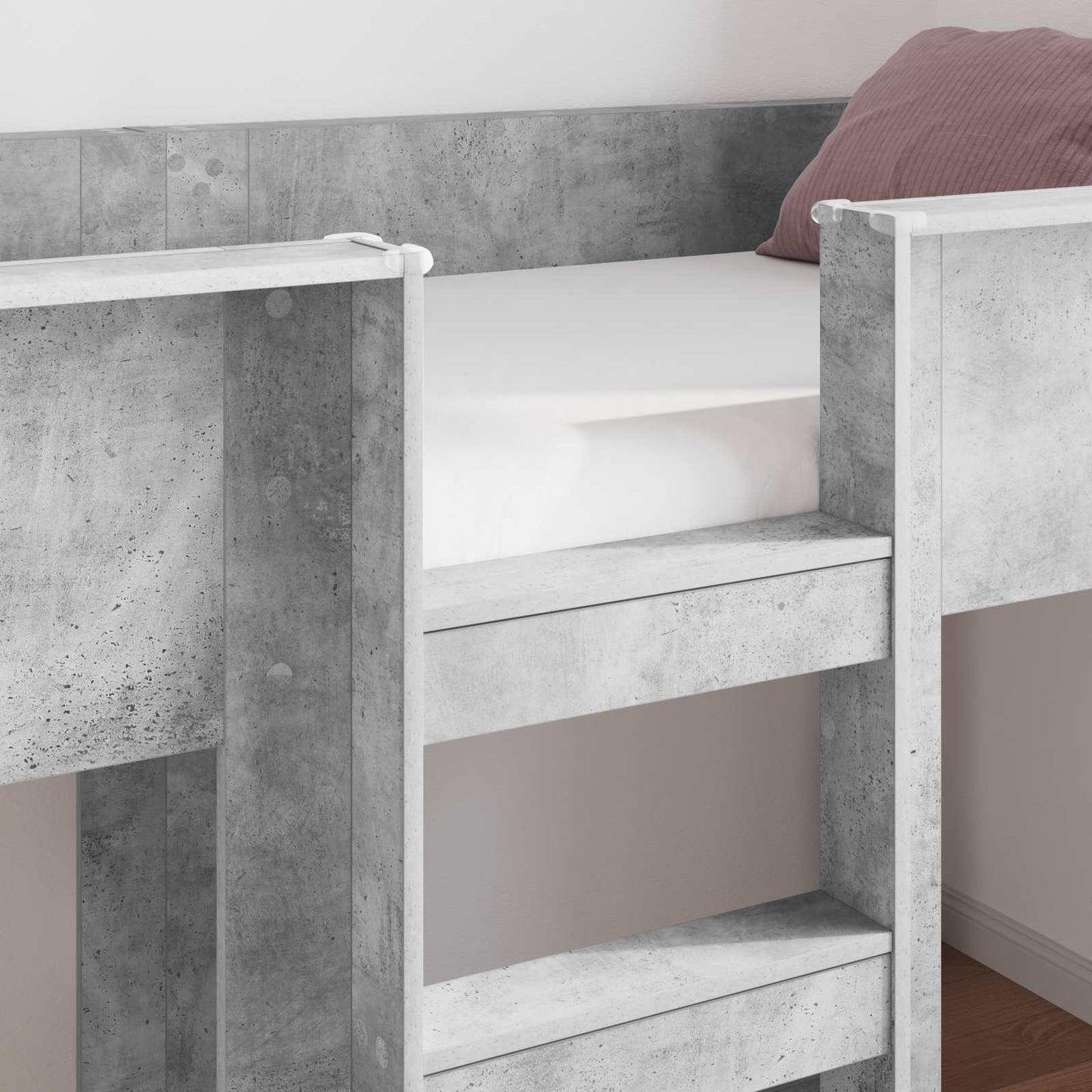 Letto a Castello per Bambini Grigio cemento 90 x 190 cm | homemem39