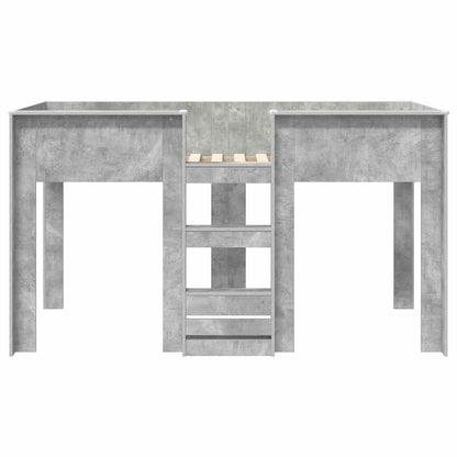 Letto a Castello per Bambini Grigio cemento 90 x 190 cm | homemem39
