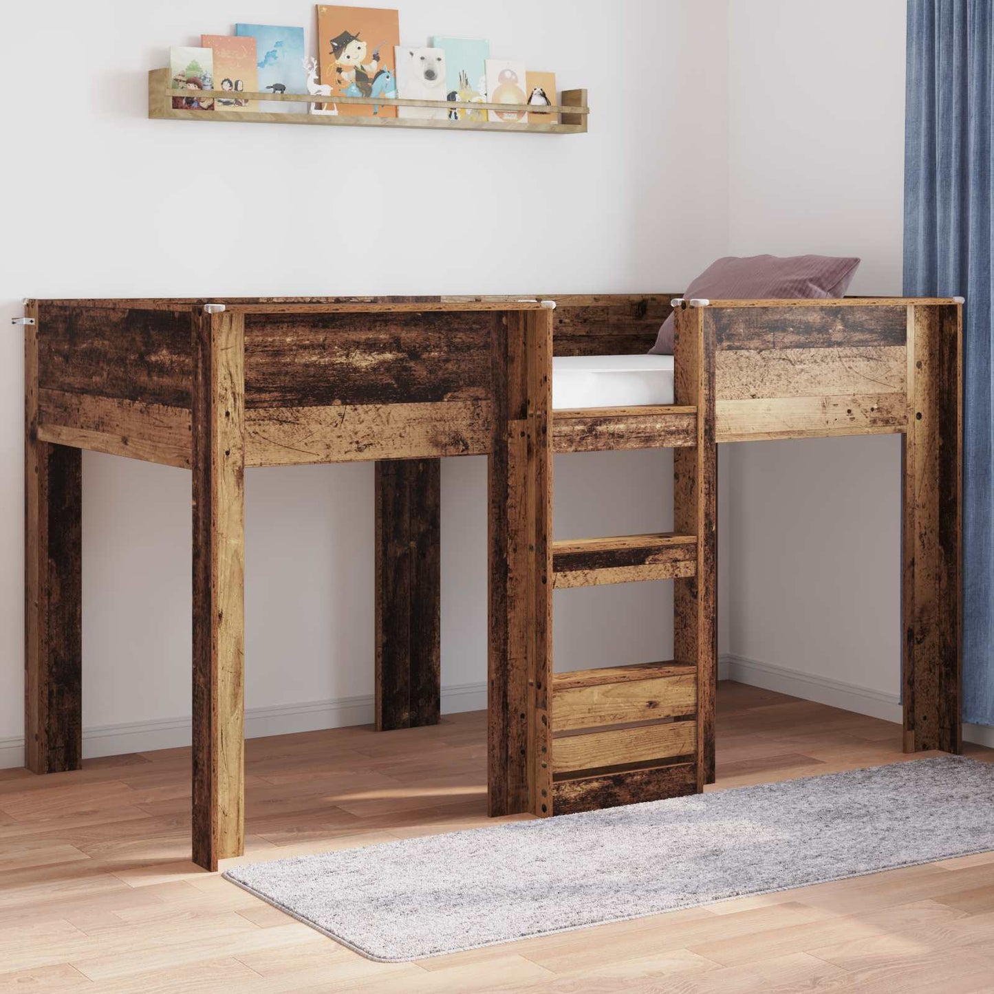 Letto a Castello per Bambini Legno vecchio 90 x 190 cm | homemem39