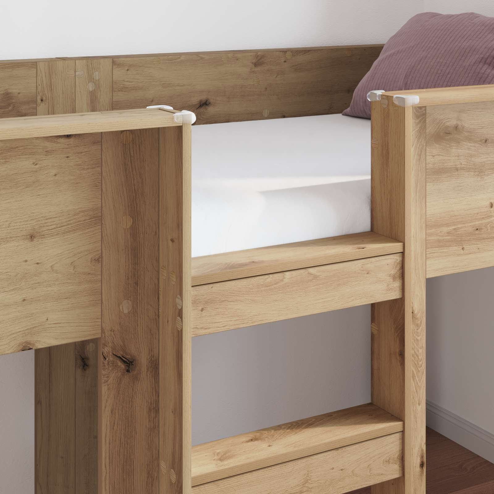 Letto a Castello per Bambini Rovere artigianale 90 x 190 cm | homemem39