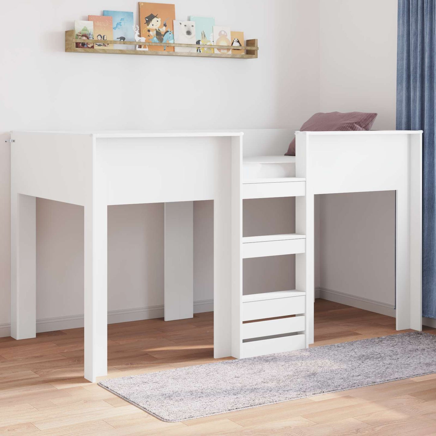 Letto a Castello per Bambini Bianco 80 x 200 cm | homemem39