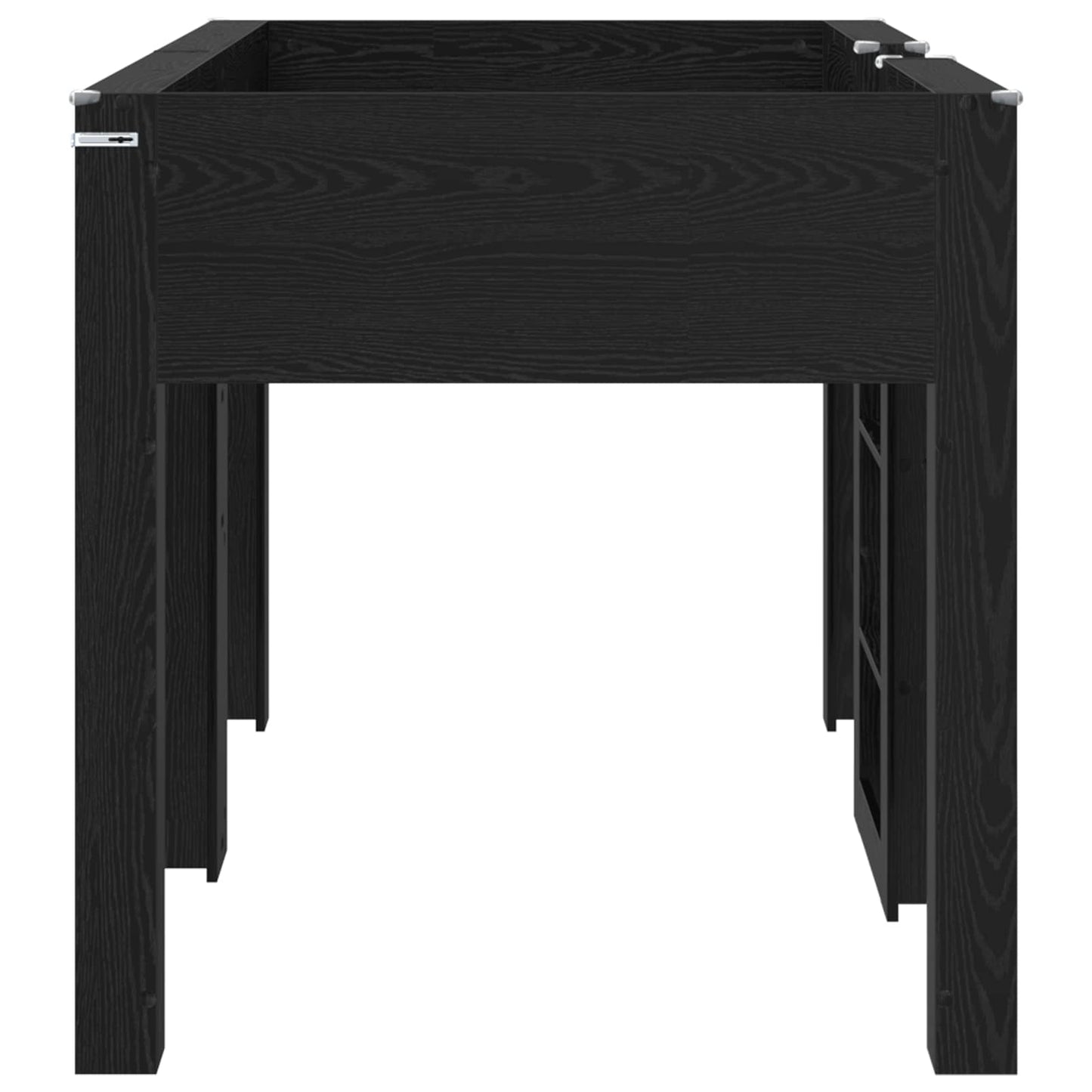 Letto a Castello per Bambini Rovere Nero 80 x 200 cm | homemem39