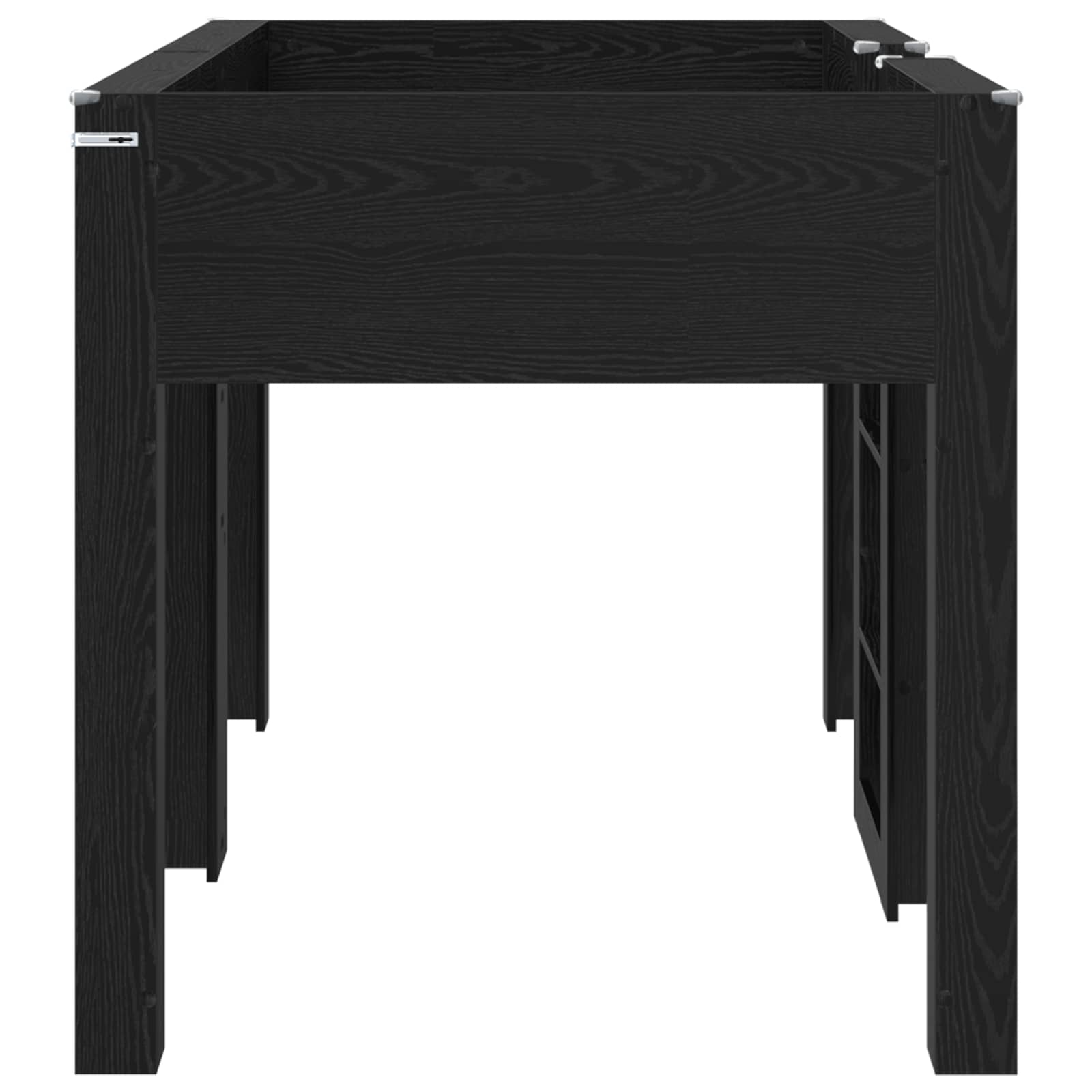 Letto a Castello per Bambini Rovere Nero 80 x 200 cm | homemem39