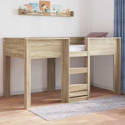 Letto a Castello per Bambini Rovere Sonoma 80 x 200 cm | homemem39