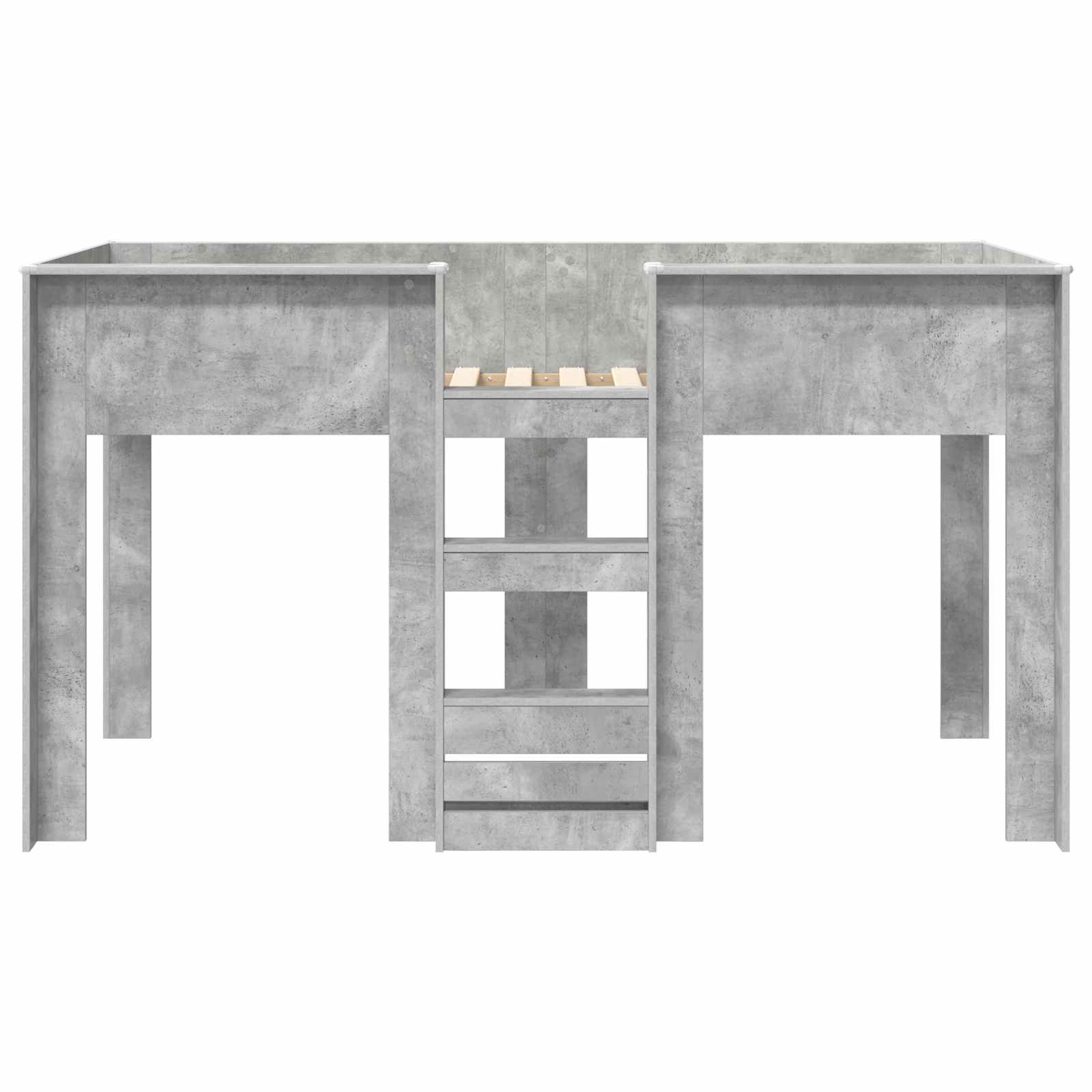 Letto a Castello per Bambini Grigio cemento 80 x 200 cm | homemem39