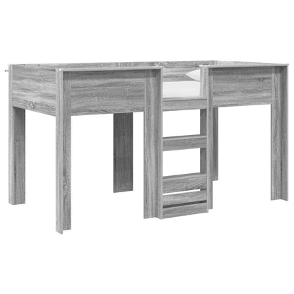 Letto a Castello per Bambini Grigio Sonoma 80 x 200 cm | homemem39