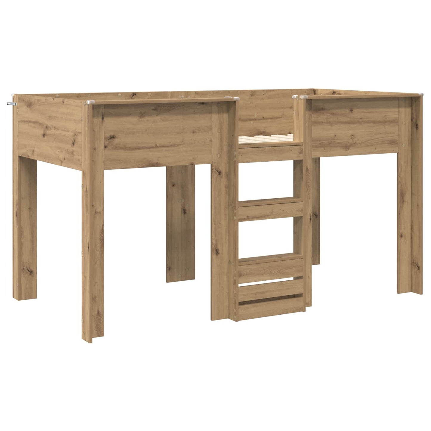 Letto a Castello per Bambini Rovere artigianale 80 x 200 cm | homemem39