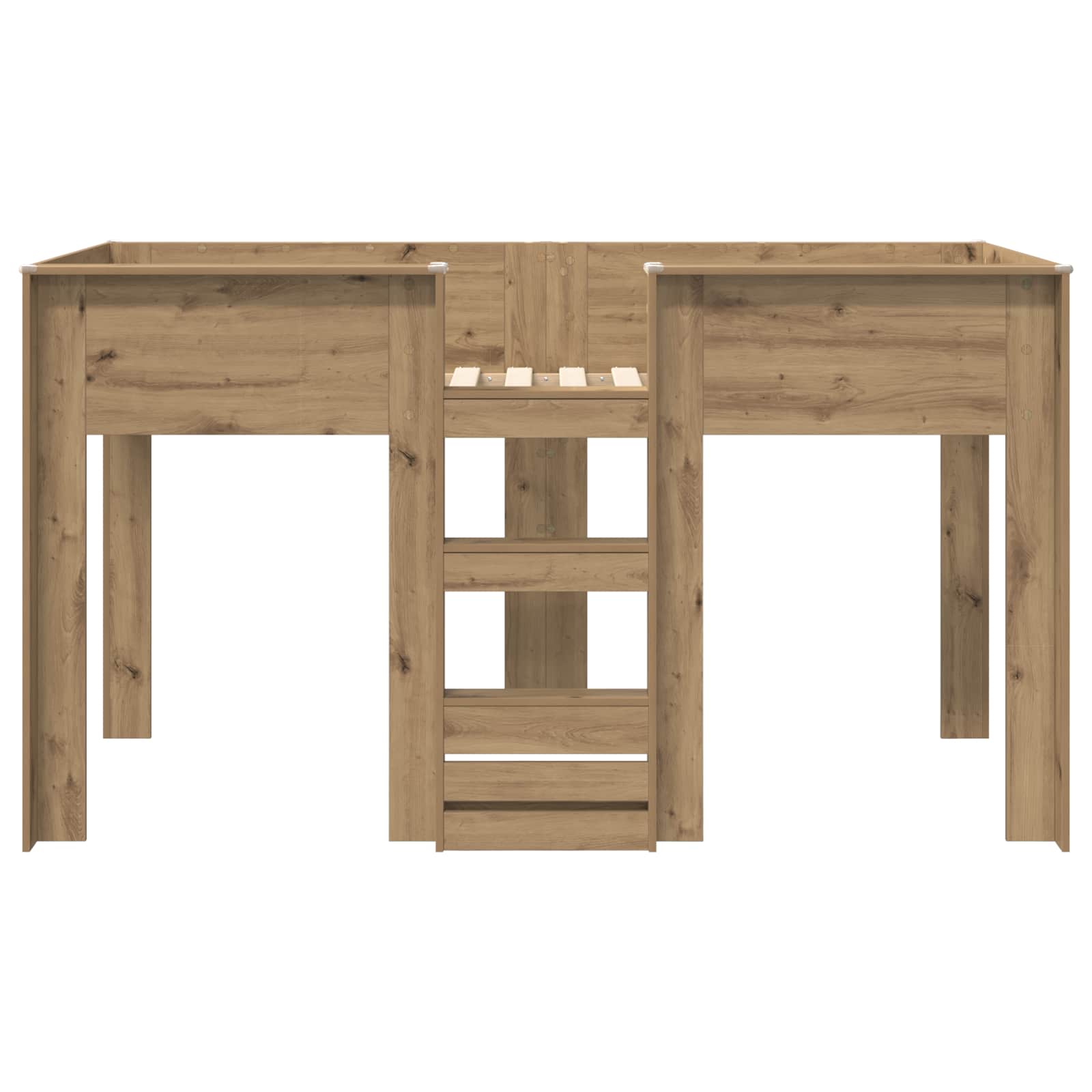 Letto a Castello per Bambini Rovere artigianale 80 x 200 cm | homemem39