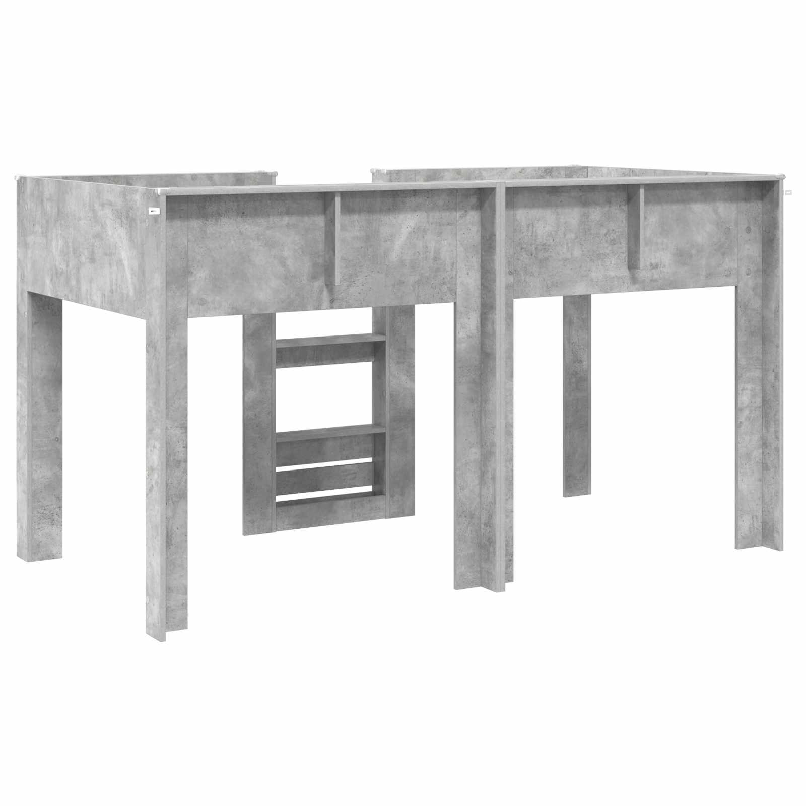 Letto a Castello per Bambini Grigio cemento 100 x 200 cm | homemem39