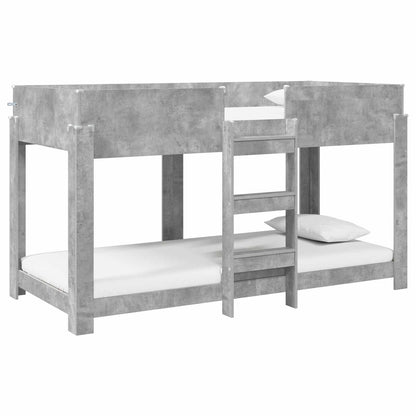 Letto a Castello per Bambini Grigio cemento 100 x 200 cm | homemem39