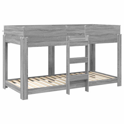 Letto a Castello per Bambini Grigio Sonoma 100 x 200 cm | homemem39