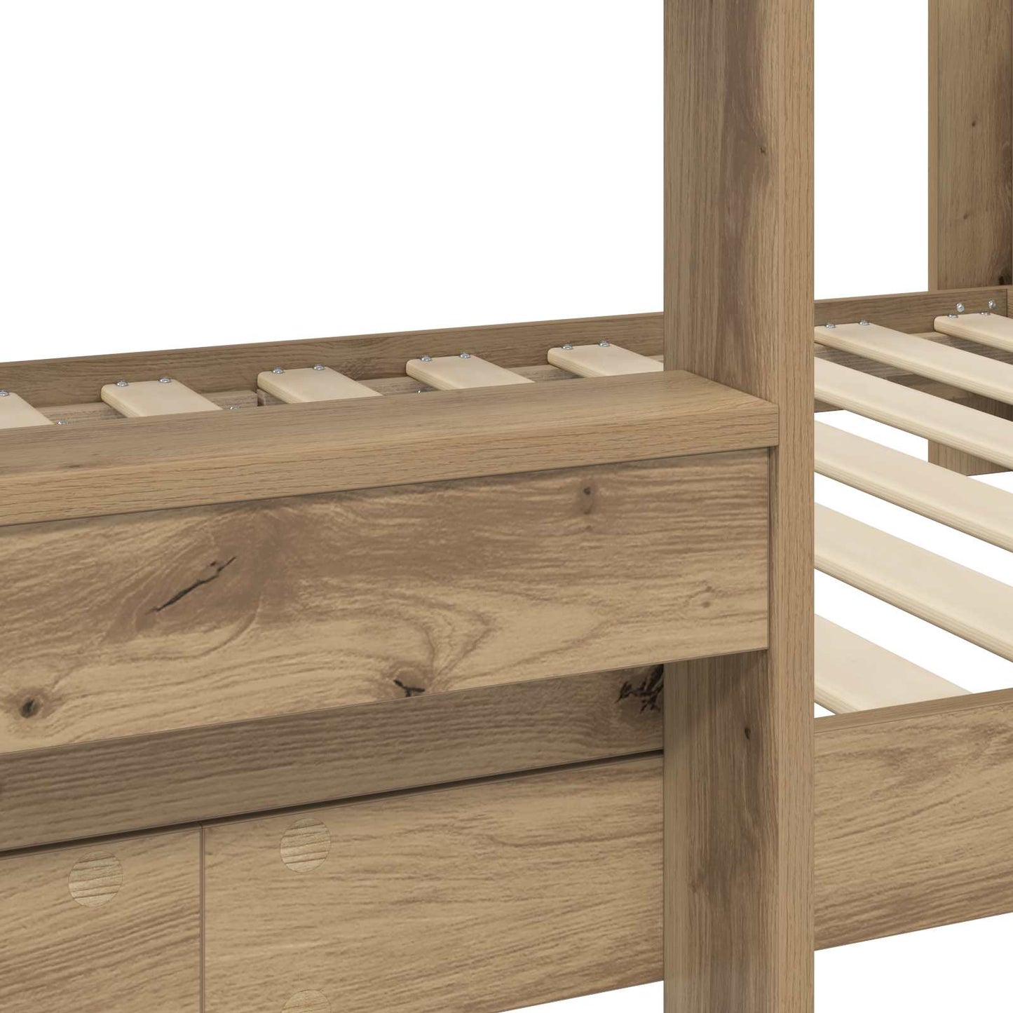 Letto a Castello per Bambini Rovere artigianale 100 x 200 cm | homemem39