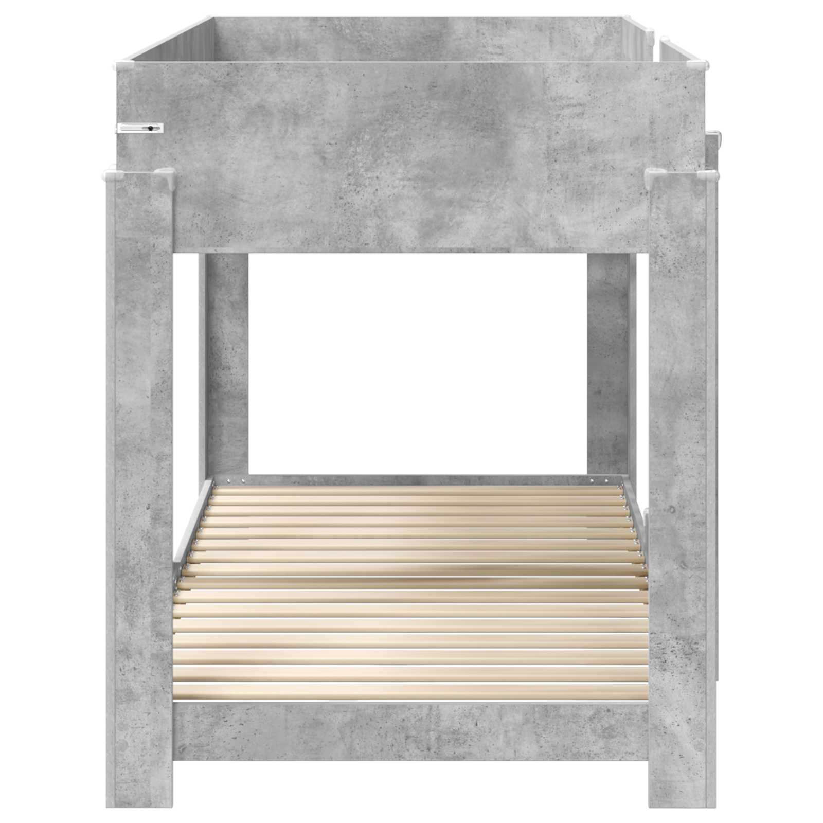 Letto a Castello per Bambini Grigio cemento 90 x 200 cm | homemem39